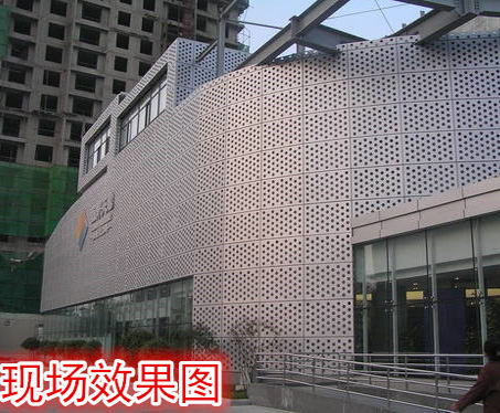 沖孔鋁單板現(xiàn)場(chǎng)效果圖